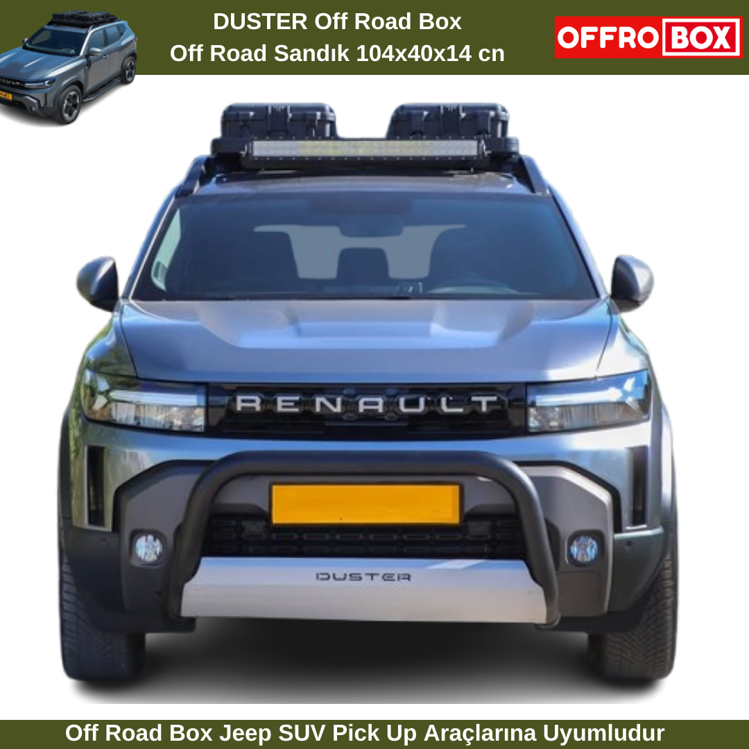Dacia Duster Off Road Box Off Road Sandık Duster SUV Bagaj Box 104x40 cm