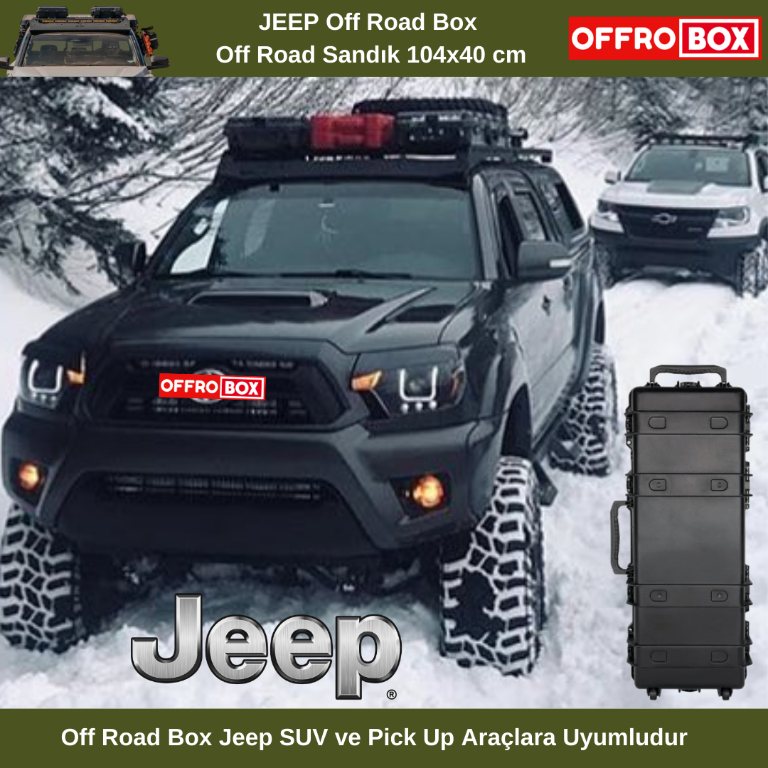 Jeep Off Road Box Jeep Off Road Sandık Jeep SUV Bagaj Box 104x40 cm