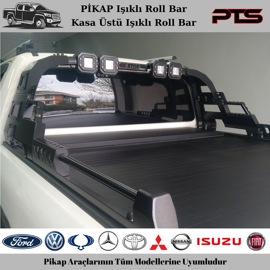 Pikap Işıklı Roll Bar Pikap Kasa Üstü Işıklı Roll Bar Koruma