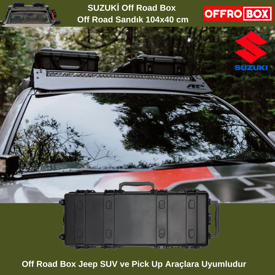 Suzuki Jimny Off Road Box Off Road Sandık Vitara SUV Bagaj Box 104x40 cm