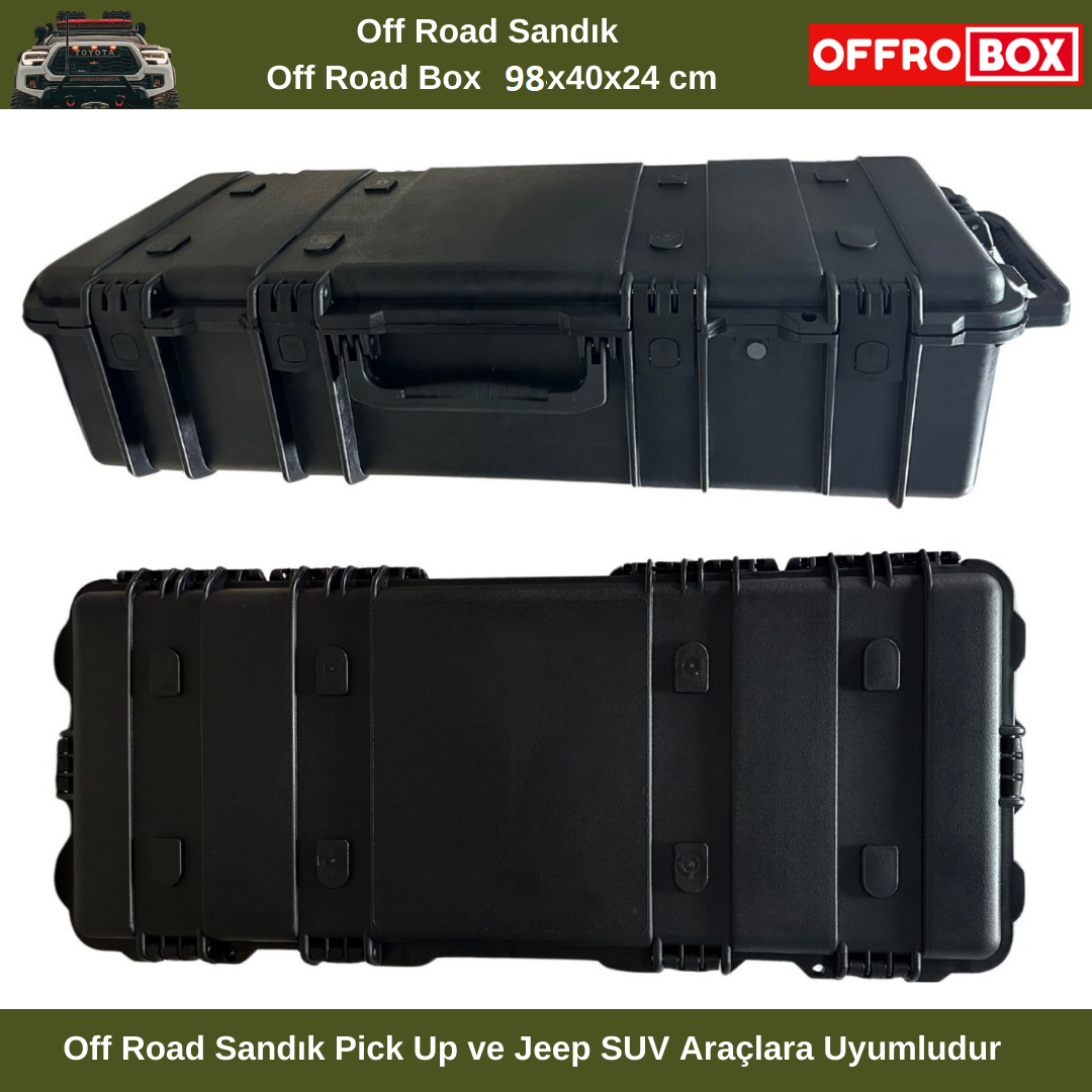 Jeep Off Road Sandık Jeep Off Road Box 98x40x24 cm